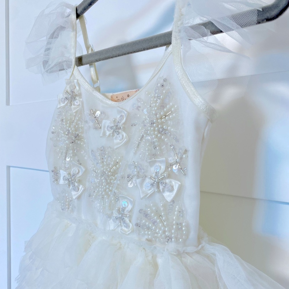 Tutu Du Monde White Sequined Tulle Dress - Picture 3 of 6
